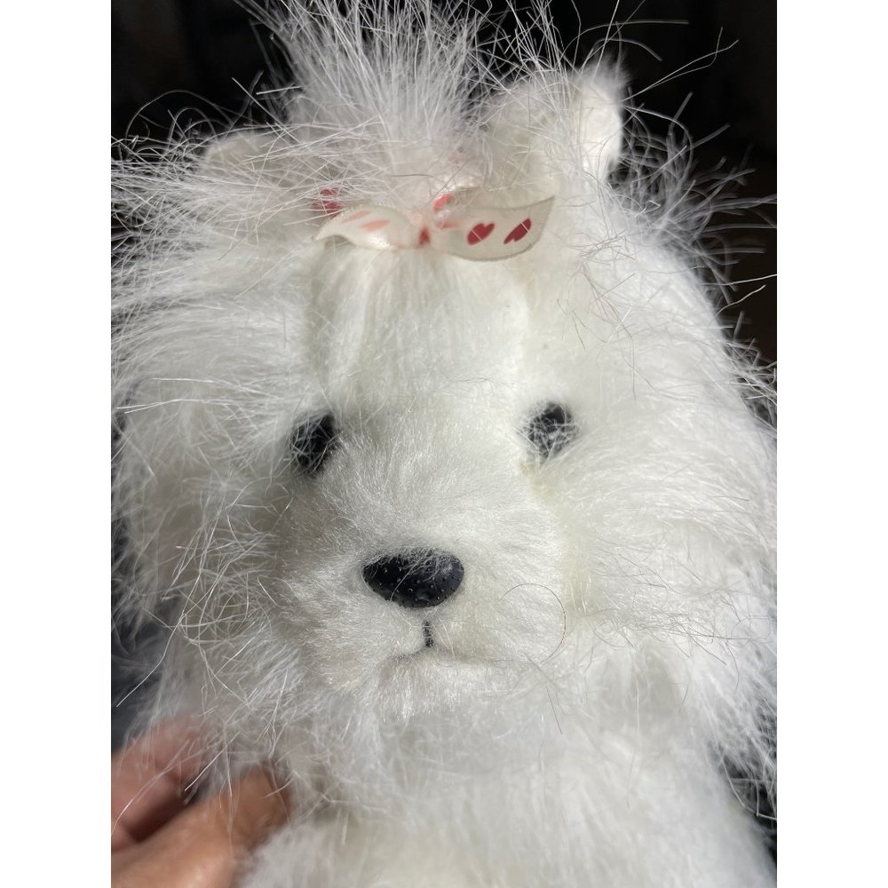 New Ganz Webkins Yorkie puppy dog white pink sealed code fluffy